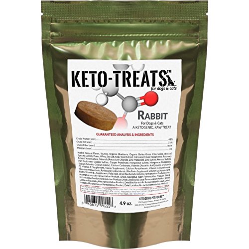 Ketogenic Pet Foods Keto-Treats Rabbit - for Dogs & Cats - 4.9 oz. Bag