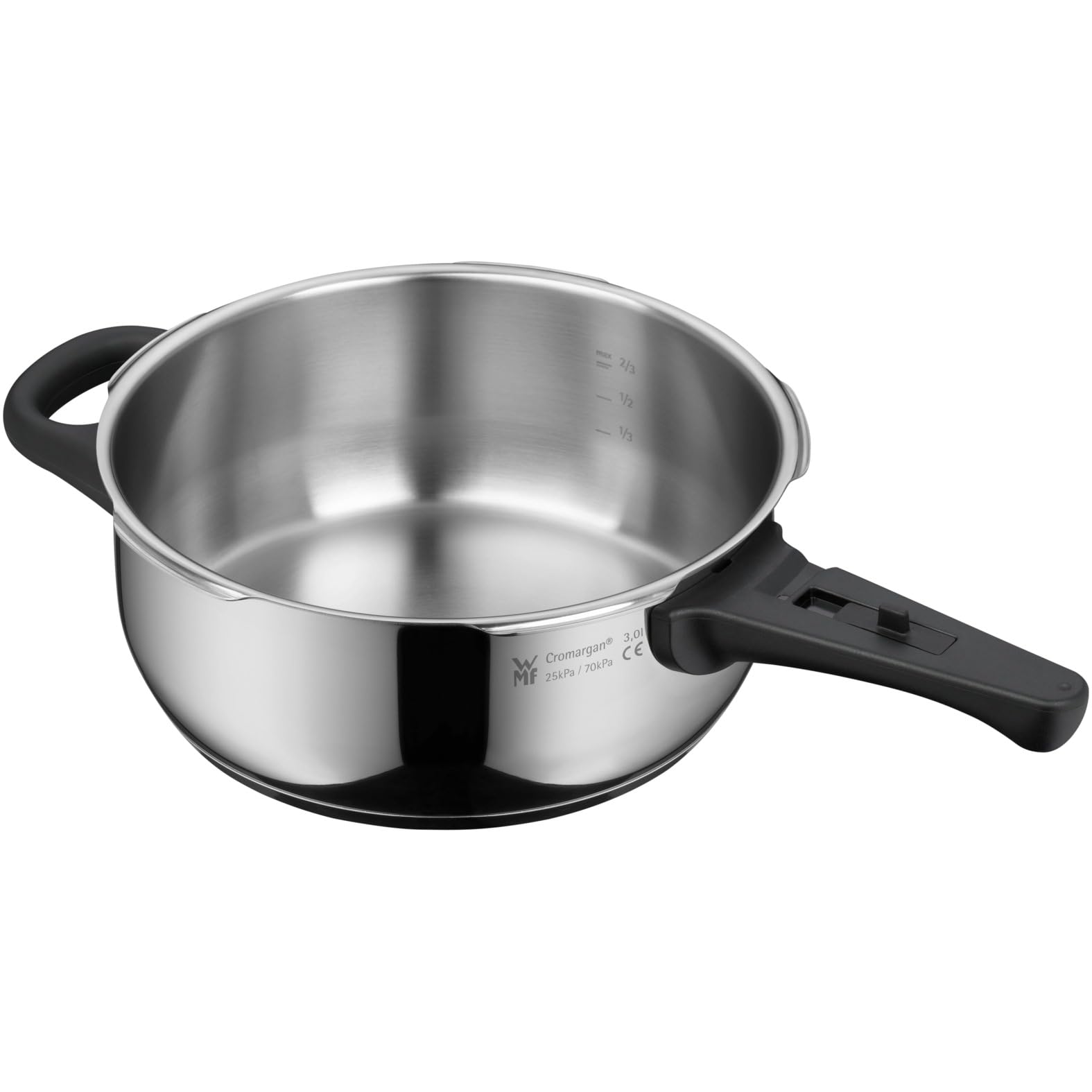 WMF Pentola Perfect Ø 22 cm, Ø 3 litri, in acciaio inox Cromargan per induzione
