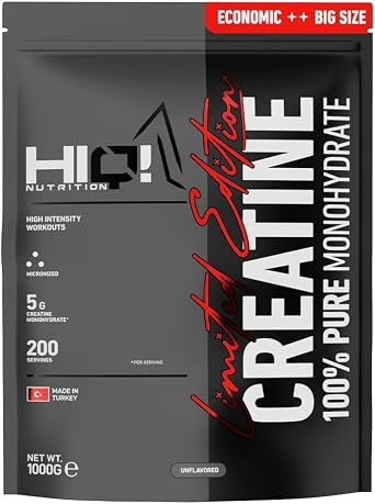 HIQ Creatine%100 Monohydrate 1000g Unflavored - Limited Edition
