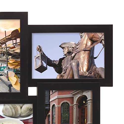 Melannco 12 Opening Collage Frame, Displays 4X6 And Six 6X4 Inch Photos, Black #TOP2