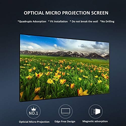 the First 8K 4K Optical Micro Projection Screen Retro Reflective ALR Screens with Magnetic Adsorption 1.6 High Gain image 3