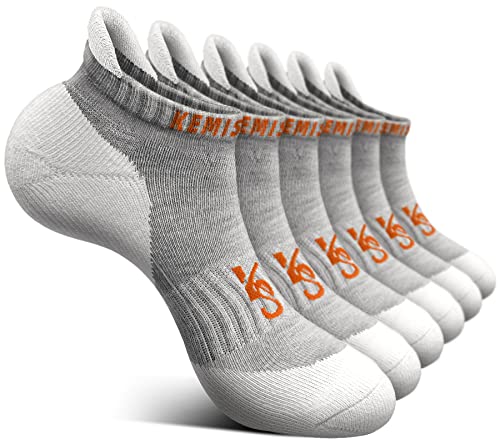 Image of BULLIANT Socks For Women 6Pairs-Womens Athletic Ankle Socks No Show Cushioned for Walking Running-Compression Arch Support