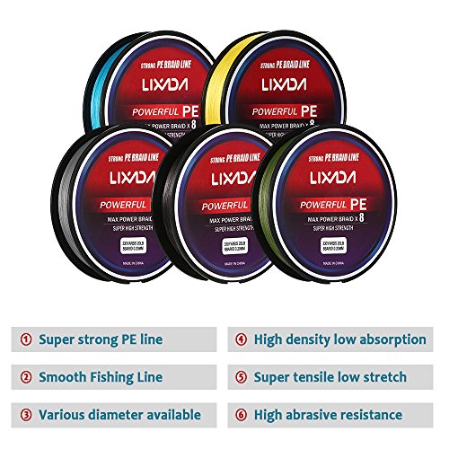 DECDEAL 300M / 330Yds 8 fios PE linha de pesca trançada Super Strong Multifilament linha de pesca ca
