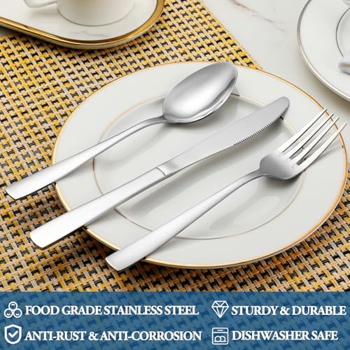 image for MUTNITT 16 Piece Dinner Forks Set, Food Grade Extra-Fine Stainless Ste