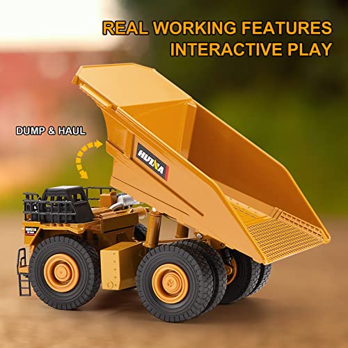 1/40 Scale Diecast Heavy Metal Dump Truck, Metal Construction Vehicles Trucks Toys For Boys Kids #TOP1