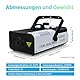Telbum Nebelmaschine 1500 Watt Fernsteuerung Räuchermaschine 16000 CFM Fog Professionelle Fogger für DJ Bühne Party Hochzeit Events Halloween Weihnachten