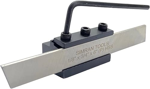 Tipo de abrazadera de torno Cortado de separación del tenedor de herramienta 39.4 ft m vástago con la cuchilla de HSS 34"