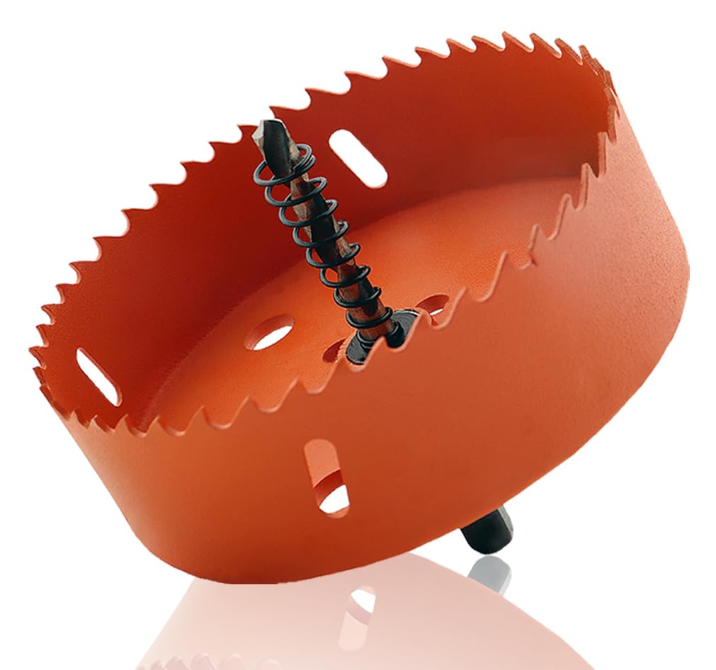 Seghe a Tazza per Metallo 160MM Fresa a Tazza Bi-Metallica M42 Bimetallica con Biella HSS per Lamiera, Alluminio Legno, PVC, Acciaio Inossidabile e Lamiera di Plastica