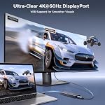 UGREEN Revodok Pro USB C Hub 6-in-1, DP 4K60Hz, 85W Charge pour Adaptateur Multiport pour Ordinateur portable 2 USB A&C 3.2 10Gbps, Compatible avec MacBook Neo/Air/Pro, IPad Pro,Puzzle, Rog Ally