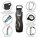 Healthy Human Stainless Steel Curve Water Bottle | 100% BPA Free Thermos for Kids & Adults | Vacuum Insulated Water Bottles | Metal Bottles with Leak Proof Lid (21 oz/ 621 ML, Black Onyx)