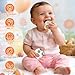 Gaiabliss Easter Eggs Baby Teething Toys, Basket Essentials Stuffers Silicone Egg Teether Toys for Infant & Babies & Toddlers, Baby's First Easter's Stuffer Gift for Boys Girls BPA Free Easter