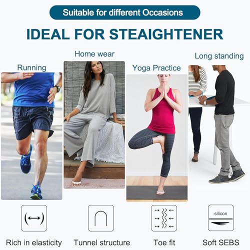 Image of Bunion Corrector Silicone Toe Separators For Fast Pain Relief - Orthopedic Bunion Spacers Spreader Free Size (White AFT)