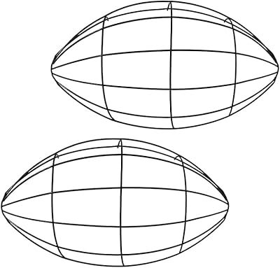 Floral Garden MYCRPL Football Shaped Wreath Frame Form Glitter Witter Bundle Green Wire Wreath Form Fall Winter Spring 3.6...