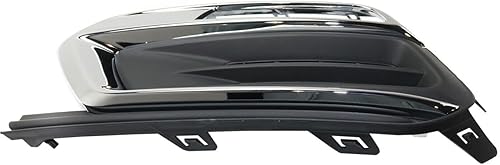 Miniatura 3 de Cubierta de luz antiniebla para Chevrolet Cruze Cruze Limited 2015 a 2016 lado del conductor delantero, negro con borde cromado, para uso con luces