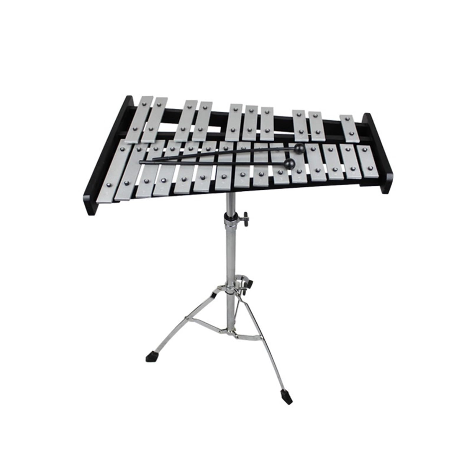 xilofono ​Legno Strumento A Percussione per Pianoforte con Piastra in Alluminio per Insegnamento con Carillon A 25 Toni Strumento A Percussione per Pianoforte con Piastra in Alluminio A 25 Toni