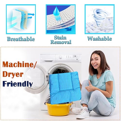 Image of Vparents Sleeping Essentials with Mosquito Net & Spring with Window Stand, Small Dot (Blue)