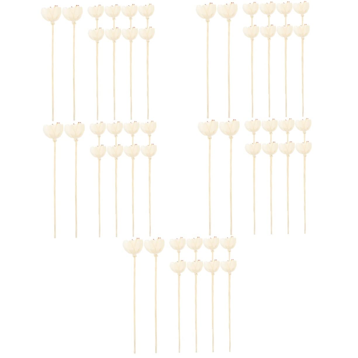 GARVALON 50pcs Flower Diffuser Sticks Sticks for Decor Natural Rattan Design for Fragrance Enhancement