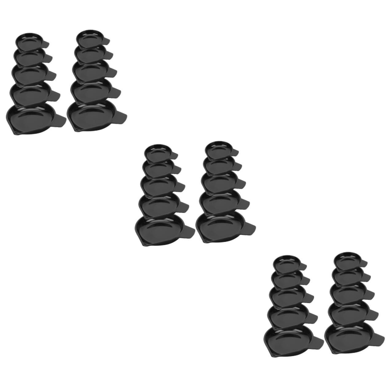 HOODANCOS 3sets Electronic Scale Tray Narrow Spout Plastic Weighing Dish for Gems Powders Digital Scale Accessory 10pcs*3