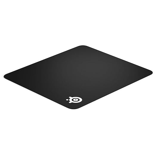 SteelSeries QcK+ - Gaming Mouse Pad - Non-Slip Fabric Base with Rubber Backing - Black (450mm x 400mm x 2mm) | Large