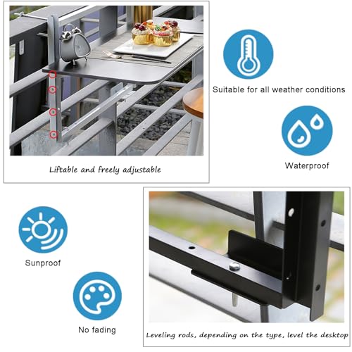 Balustrade de balcon pliable réglable pour optimiser les garde-corps étroits sans encombrer le sol