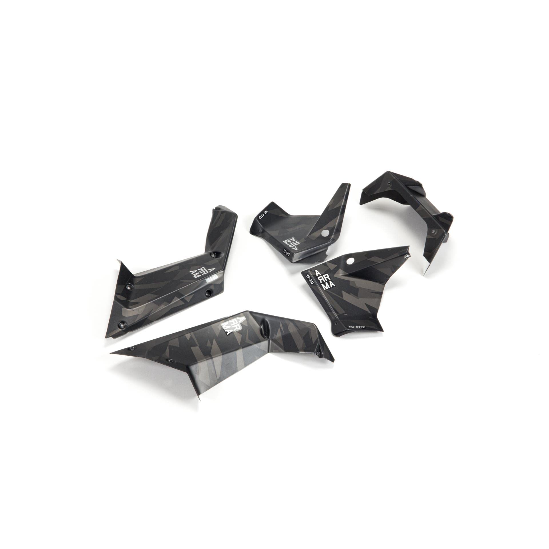 ARRMA ARA411018 1/7 Guard Set Painted, Black Camo: FIRETEAM, Mehrfarbig