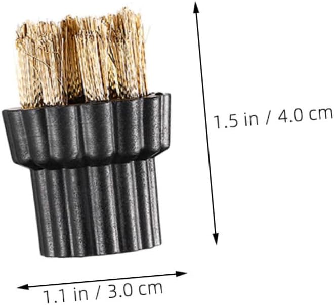 Ipetboom 6pcs Multi Function Steam Mop Brush Heads Replacement for Household Cleaning Machine Versatile Scrubbing Parts with Bristles for Decontamination and Easy Installation