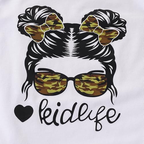 Image of Tween Girl Clothes 2 Piece Outfit Summer Short Sleeve Top + Jogger Pants Spring Fall Clothing Set Size 4-14 Years