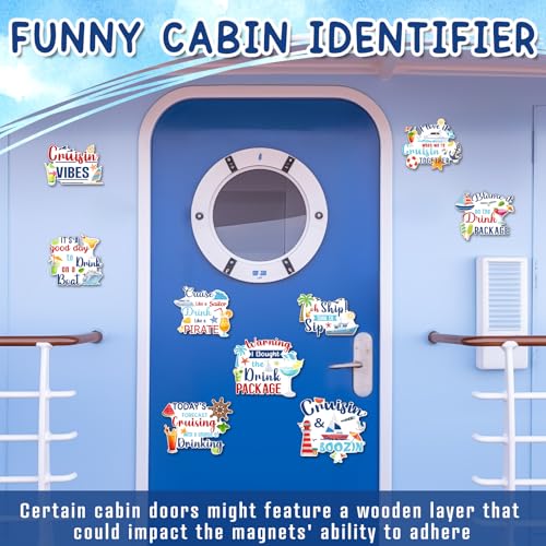 9 imanes decorativos grandes para puerta tema crucero miniatura 4