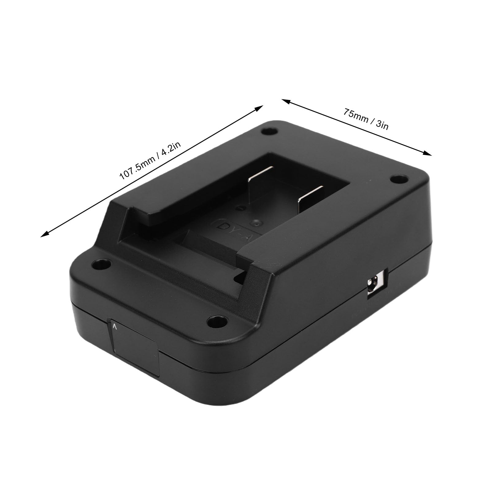 KIMISS Placa de Batería de Montaje en V, Adaptador de 100 W, Convertidor de Batería de Herramienta Eléctrica, con Salidas USB Tap DC para Cámara Drone Laptop