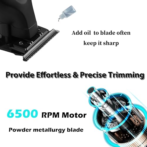 KEMEI 2299 Professional Hair/Beard Trimmer for Men Zero Gapped Hair Clippers for Barber with T Blade, Cordless Rechargeable - Image 4