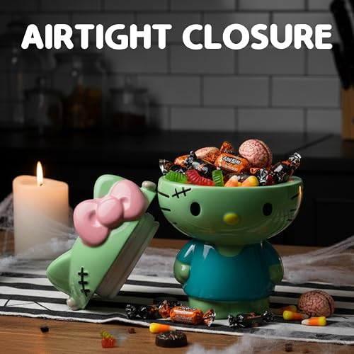 *YMMV* $17.49 Silver Buffalo Sanrio Hello Kitty Frankenstein, Ceramic Cookie Jar | Sculpted, 7 x 5.75 x 9.75 Inches - image 5
