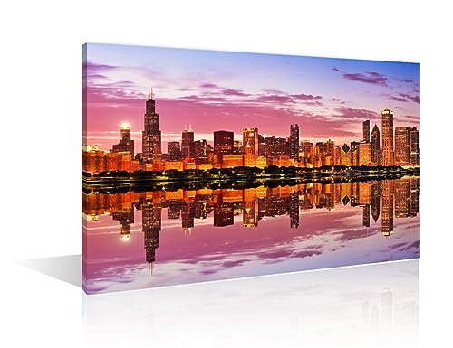 Œuvre d'art de Chicago pour salon Illinois sur toile