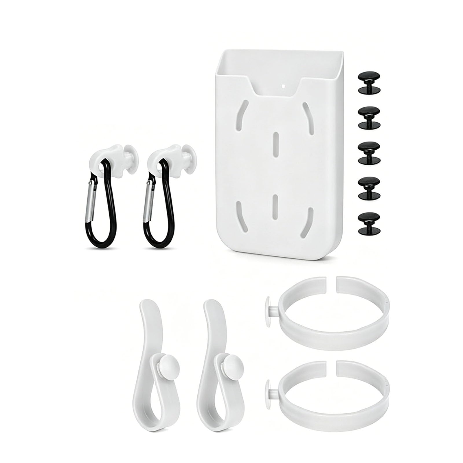 Tsophreniq White Beverage Stand For Carry Bags Portable And Functional Perfect For Incidents And Hiking Anti Spill Cup Mount