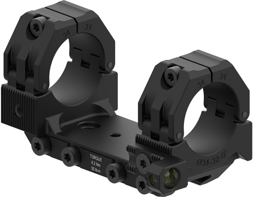 american rifle Company M-Brace 1-Piece Picatinny Scope Mount 20 MOA 34mm Rings Matte Black High