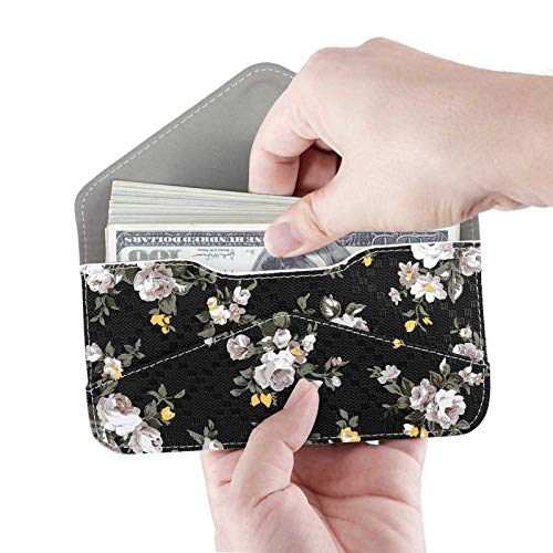 Image of XEYOU Women's Card Wallet Envelope Style Credit Card Holder Cute Cash Wallet for Ladies, Small Flower, Large