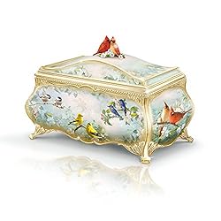 The Bradford Exchange - 'Songbird Serenade' Heirloom Porcelain® Music Box – Antique-style music box is handcrafted with 22-carat gold accents and features the songbird art of Joe Hautman.