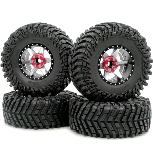 Jantes 2.2 à décalage réglable et pneus 12.7 cm super adhérents pour RC Trail
