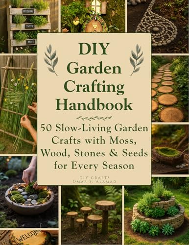 DIY Garden Crafting Handbook: 50 Slow-Living Garden Crafts with Moss, Wood, Stones and Seeds for Every Season (Craft it Slow Book 2)
