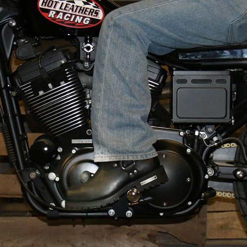 Hot Leathers Men’s 8” Black Harness Leather Motorcycle Boots – Short Harness Profile with Lug Sole Grip by Hot Leathers - Image 7