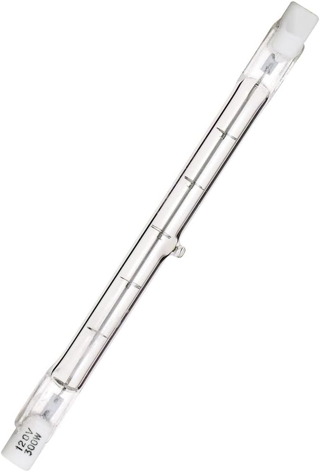 Satco S3431 1/Card 120V 100-Watt T3 R7S Base Light Bulb, Clear