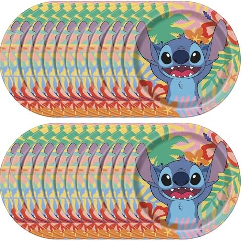 Unique Lilo and Stich Birthday Party Supplies - 16 Dessert Plates