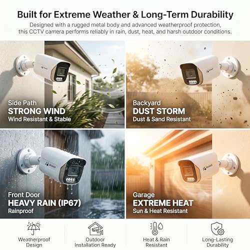 Image of Qidots 10 Channel CCTV Combo Set 4K 8 MP IP Bullet Cameras with 10 Channel NVR and 1TB HDD Hard Disk10pc Metal Body Bullet Camera ColourVu Dual Mode