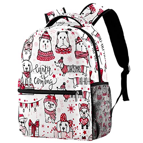 Sac à dos décontracté chien de Noël pour vos escapades de week-end