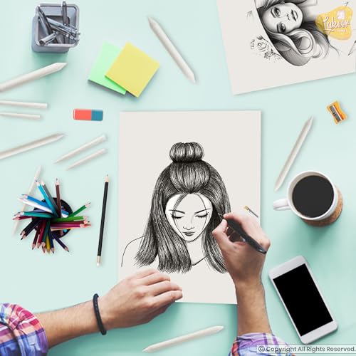 Image of Lakeer A4 Off White Drawing Paper - 100 GSM, 100 Sheets, Smooth Texture, Acid-Free, Ideal for Drawing, Sketching, Painting, Calligraphy, Etc.