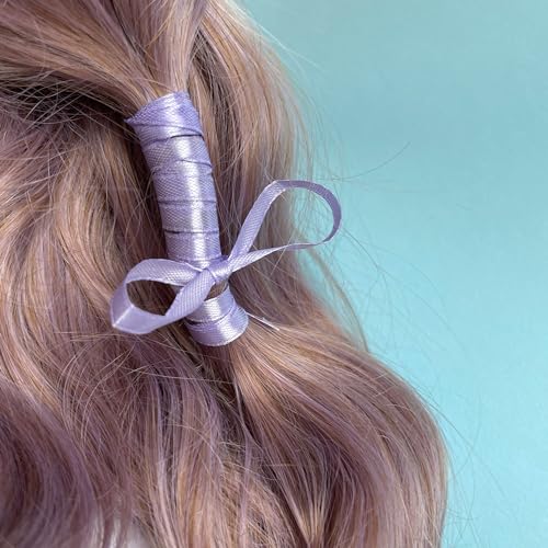 Image of Light Purple Ribbon 1 /4 Inches 36 Yards Satin Roll Perfect for Easter Scrapbooking, Art, Wedding, Wreath, Baby Shower, Packing Birthday, Hair Accessories Scrapbooking DIY Lavender