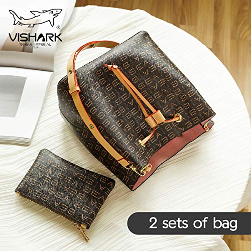 Buy VISHARK Women Leather Shoulder Bag with Wide Strap Designer