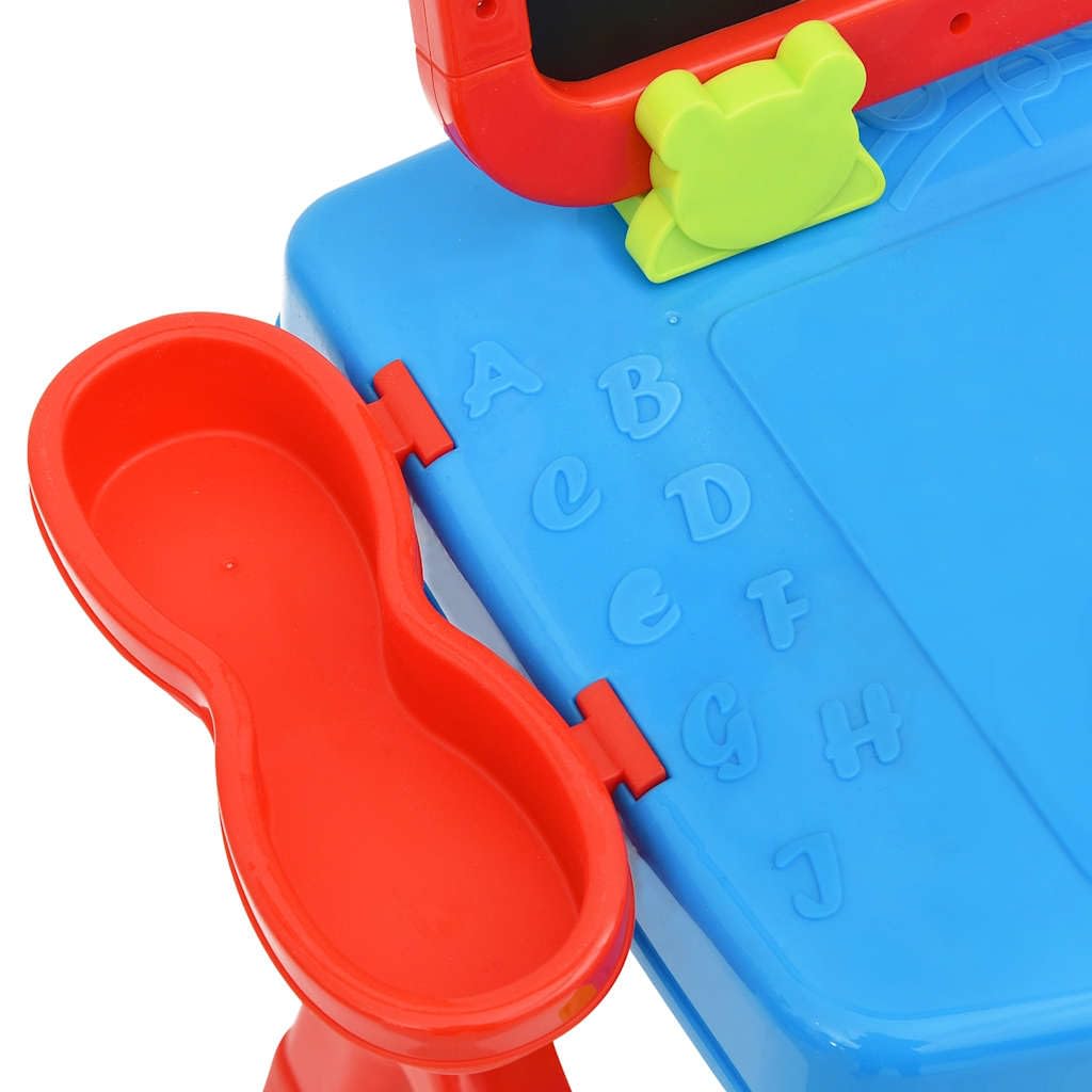 Mangloder - Set di cavalletto bifacciale per bambini, con lavagna magnetica e lavagna, include lettere, numeri, colori, strumenti di scrittura per l'apprendimento creativo e il gioco nella cameretta