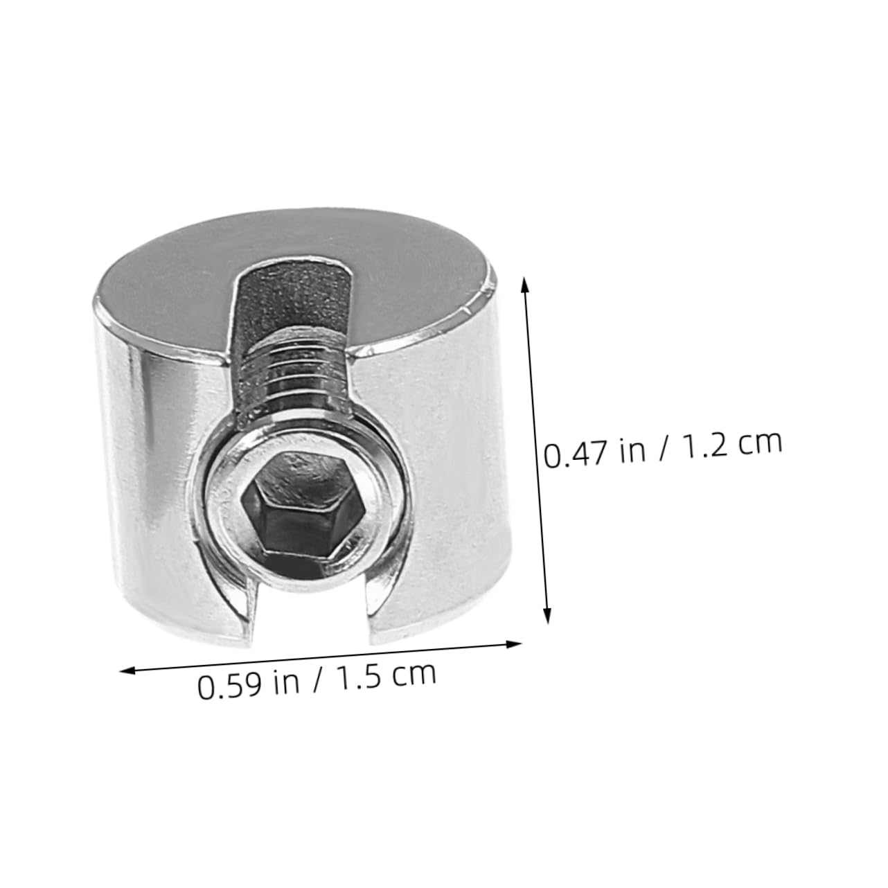 PRETYZOOM Reliable Wire Rope Clamp for Garden Awning Parasol 2pcs 316 Stainless Steel Tensioning Clips