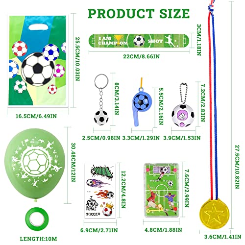 Shinybox 84PCS Football Pinata Anniversaire Garcon, Football Anniversaire Cadeau, Sac Cadeau de Football, Porte Clés… - Image 3