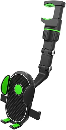 AOOF Soporte universal ajustable para teléfono de automóvil, soporte de espejo retrovisor de 360 para iPhone, Samsung, Moto, Huawei, Nokia, LG,